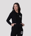 Anna Zip Out Jogging Top, Black