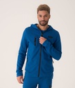 Joshua Zipup Hoodie Jogging Top, Blue
