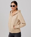 Laurel Zip Hoodie Jogging Top, Sand