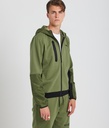 Bosco Zip Hoodie Jogging Top, Khaki