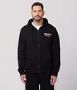 Nikos Zip Hoodie Jogging Top, Black