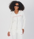 Gwen Zip Hoodie Jogging Top, Off White