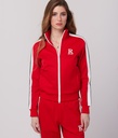 Nola Zipup Jogging Top, Red