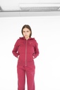 Carie Zip Hoodie Jogging Top, Bordeaux