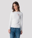 Elizabeth Long Round Long Sleeves, White