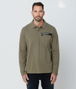 Acey Long Polo, Khaki
