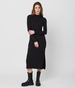 Swan Knitted Dress, Black
