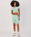 Soleil Biker Leggings, Mint
