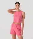Ginger Crop Top, Pink