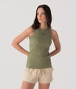 Morning Glory Tank Top, Khaki