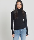 Linda Turtleneck Sweater, Black