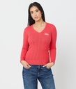 Rosetta V Sweater, Pink