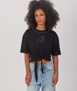 Lilyana Cropped Top, Black