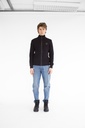 Carlton Zipup Sweater, Black