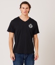 Harald V-neck T-Shirt, Black