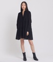 Margherita Woven Dress, Black