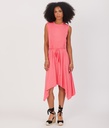 Lilyana Midi Woven Dress, Raspberry