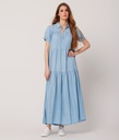 Lorenza Denim Woven Dress, Light Denim