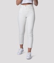 Gossip Cropped Denim Pants, White