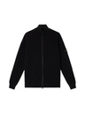 Zip Cardigan With Ribbing