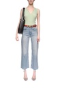 Rib Detail V-neck Tank Top