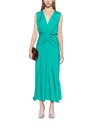 Sleeveless Gathered Waist Midi Dress