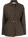 Ff Logo-print Belted Jacket