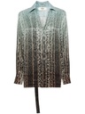 Animal-print Silk Blouse