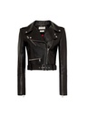 Lth Cropped Biker Leather Jacket