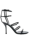 Cut-out Leather Sandals