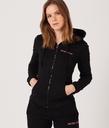 Keily Zip Hoodie Jogging Top, Black