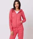 Gwen Zip Hoodie Jogging Top, Raspberry
