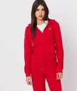 RR Original W Zip Hoodie Jogging Top, Red
