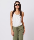 Lydia Woven Tank Top, White