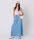 Sarah Woven Skirt, Light Denim