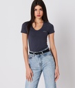 Bella V-neck T-Shirt, Anthracite