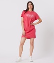 Piper Tunic Jersey Dress, Raspberry