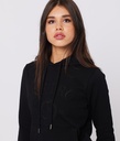 Lottie Hoodie Jogging Top, Black