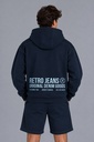 Bradley Zip Hoodie Jogging Top, Dark Blue