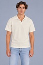 Portofino Knitted Polo, Ecru