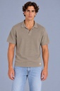 Portofino Knitted Polo, Taupe
