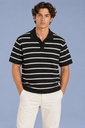 Ventura Knitted Polo, Striped