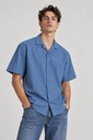 Alba Short Sleeves Shirt, Mid Blue
