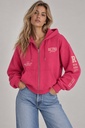 Kendall Zip Hoodie Jogging Top, Raspberry