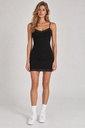 Blaire Lace Jersey Dress, Black