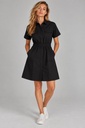 Sofia Woven Dress, Black