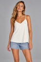 Harlow Woven Top, Off White