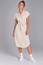 Sarah Woven Dress, Beige